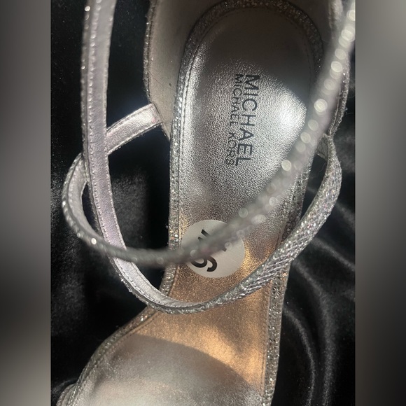 Michael Kors Silver Strappy Sandals - Picture 3 of 4